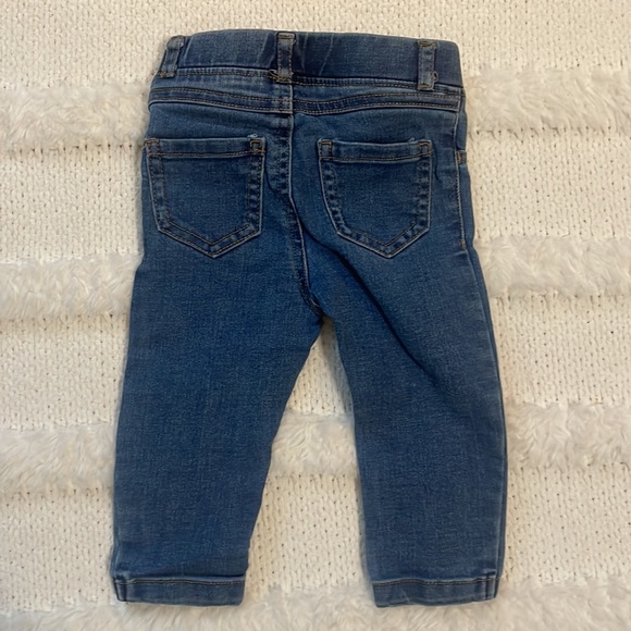 Embellished Happy and loved tie-dyed romper & blue jeans Baby girl size 12 M - Picture 8 of 14